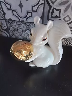 £14.99 • Buy Royal Osborne Bone China Squirrel With Gold  Nut