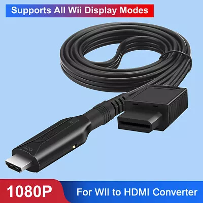 WII To HDMI Cable Converter Full HD 1080P WII To HDMI Wii 2 HDMI Converter • $13.48