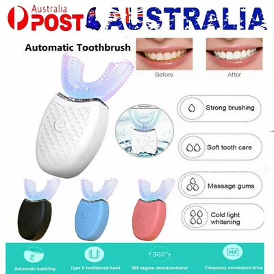 Wireless Automatic Toothbrush Sonic Silicone 360°Electric Whitening Brush Teeth • $21.78