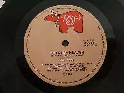 TOO MUCH HEAVEN By THE BEE GEES RARE OZ 1978 POP RSO • $17.99