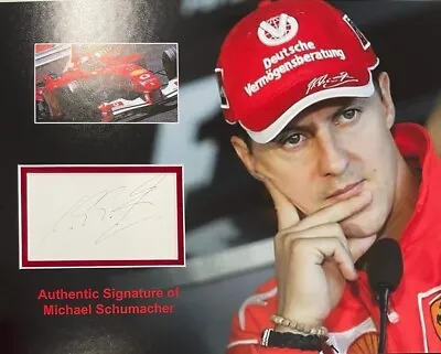 Michael Schumacher Authentic Signed F1 Picture Mount AFTAL • $367.14