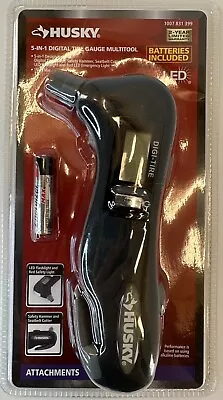 Husky 5 In 1 Digital Tire Gauge Mulitool Model 1007 831 399 • $14.99