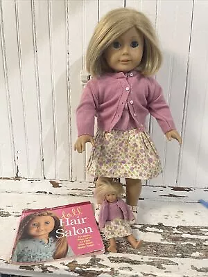 1998-2000 American Girl Doll Kit 18” With Outfit Book & Mini Doll • $24.90