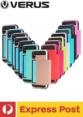 IPhone 6 / 6S Card Holder VERUS Damda Hybrid Shockproof Wallet Slide Case • $5.60