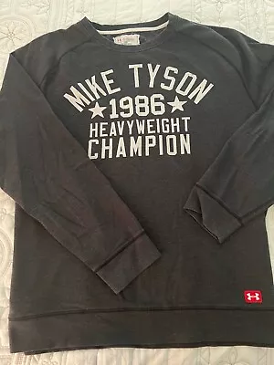 Mike Tyson 1986 Under Armour ROOTS Of FIGHT Crewneck Sweatshirt 2XL XXL • $124.99