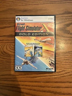 Microsoft Flight Simulator X: Gold Edition (PC: Windows 2008) With Manuals • $25