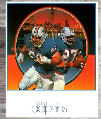 Vintage NFL Miami Dolphins Color Poster Print 8 X 10 REPRINT Photo Picture • $5.59