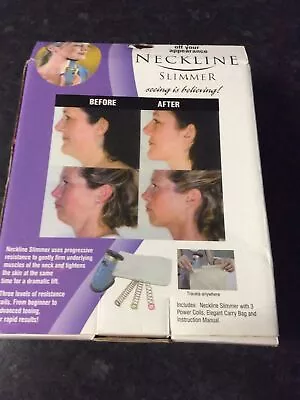 Neckline & Chin Slimmer Massager Device Reduces Double Chin Lifts Face Thin Jaw • £8.75