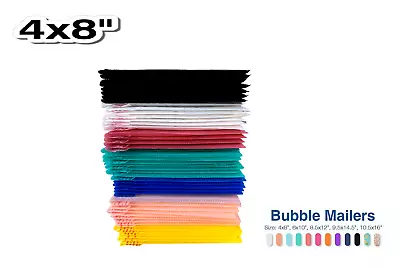 4x8 (4x7) Color Poly Bubble Mailers Shipping Mailing Padded Bags Envelopes • $5.90