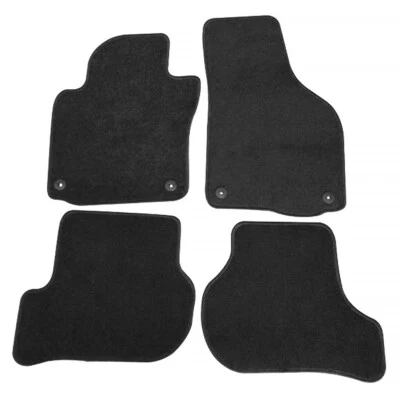 $53.99 • Buy For 06-09 VW GTI Rabbit Golf Black Floor Mats Carpet Non-slip Front & Rear Nylon