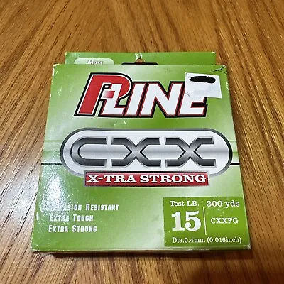 P-Line CXX X-Tra Strong Fishing Line Moss Green 15lb 300 Yds • $14.99