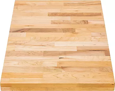Butcher Block Work Bench Top - 30 X 18 X 1.5 In. Multi-Purpose Maple Slab For Co • $186.99