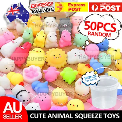 $23.95 • Buy 50PCS Animal Squishies Mochi Squeeze Fidget Toy Stretch Stress Relief Anxiety AU