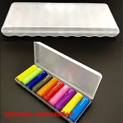 Battery Case For 10Pcs AA AA Batteries Holder Cover Container Storage Boxes • $3.18