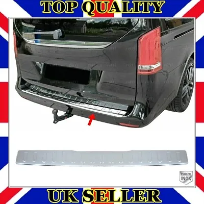 Chrome Rear Bumper Protector GLOSSY For Mercedes VITO W447 / V-CLASS 2014-UP • £27.49