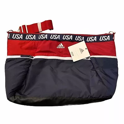 Adidas Originals Studio III Duffel Bag USA Volleyball Limited Edition Navy White • £57.83