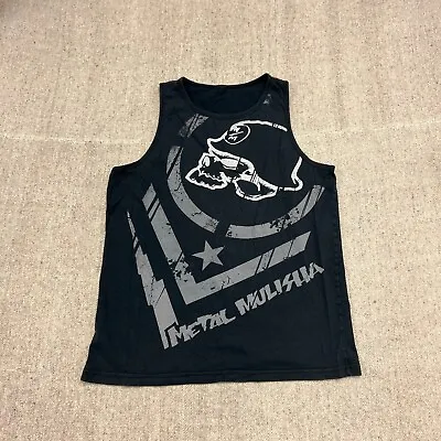 Vintage Metal Mulisha Shirt Mens Medium Black 2000s Y2K Tank Top Tap Out MMA • $17.99