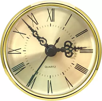 HILLHOME Mini Quartz Clock Insert 2.8 Inch 70 Mm Round Quartz Movement Miniature • $13.93