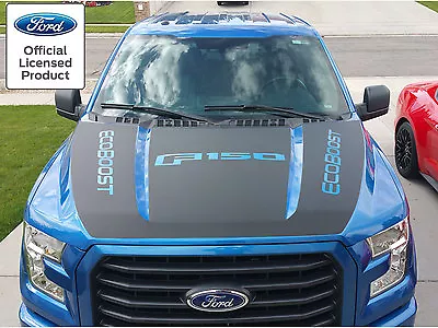 2019 New Ford F-150 Hood Blackout W/ Ecoboost Vinyl Graphics Decal Stripes 15-17 • $279.99