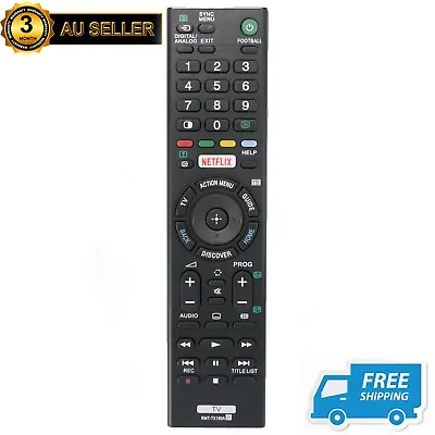 $15.03 • Buy RMT-TX100A Replace Netflix TV Remote For Sony KD-75X9400C KD-65X9300C KDL43W800D