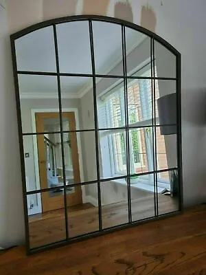 £85.79 • Buy Rectangle Shape Arch Window Mirror Durable Metal Frame Wall Mounted Home 76x96cm