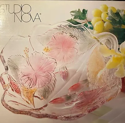 Studio Nova Mikasa Island Flowers Serving Bowl 10.75 Inches NIB • $7.99