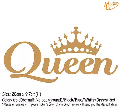 QUEEN  Funny Reflective Car Truck  Stickers Decal Best Gift- • $5.99