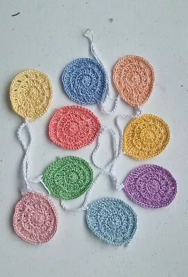 Hand Crocheted Spring Easter Egg Bunting Garland • £6.50