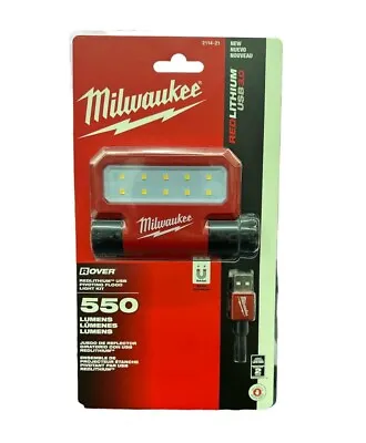 Milwaukee 2114-21 550 Lumens USB Rechargeable Pivoting Flood Light New Sealed • $49.99