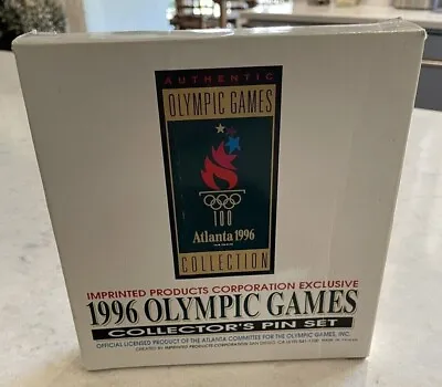 1996 Atlanta Olympic Games Collector's Pin Set - US Swimming 5 Pins New W COA • $19.50