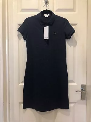 'lacoste' Navy Polo Dress Size 8 (36) Bnwt • £20