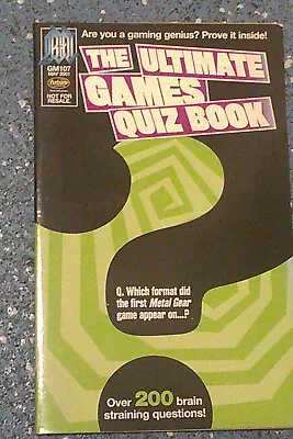 Games Master - The Ultimate Games Quiz Book Magazine • £4