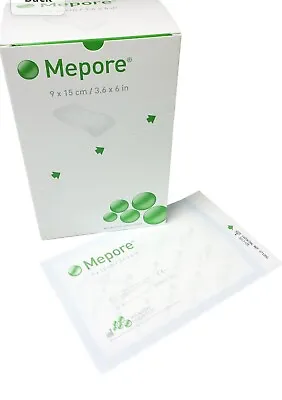 Molnlyke Mepore 9x15cm/ 3.6x6ins  Adhesive Surgical Dressings Pk 50 New Free P&P • £13.95