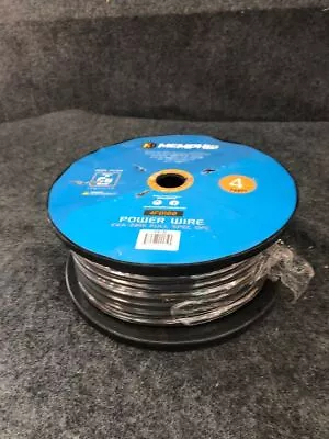 MEMPHIS 4FB100 Speaker Power Wire 100' Spool 4 AWG STR Black • $29