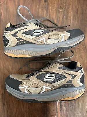 Skechers Mens Shape Ups Tan & Black Size 8.5 • $31.95