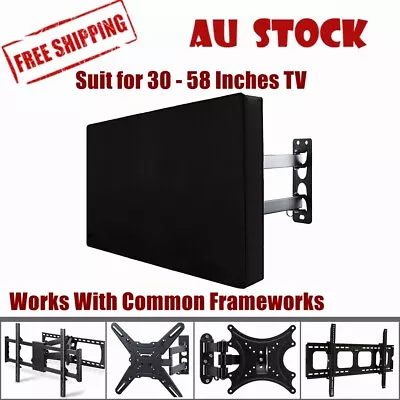 30-58 Inch Dustproof Waterproof TV Cover Outdoor Patio Flat Television Protector • $17.99