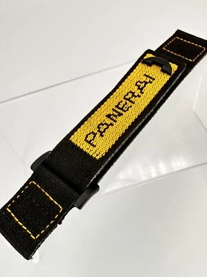 $399 • Buy NEW OEM Officine Panerai 24mm Military Black Nylon Rescue Diving Heavy Duty Band
