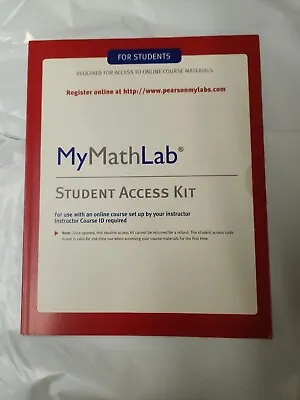 MyMathLab: Student Access Printed Access Code By Pearson Education Hall H F • $73.99