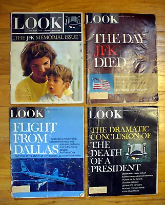 4 Look Magazines Nov 17 1964 Feb 7 21 March 7 1967 John F Kennedy Memorial Jfk • $24.50