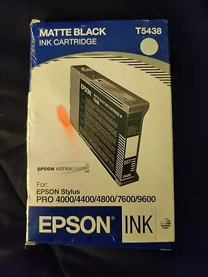 GENUINE EPSON T5438 MATTE BLACK 110ml INK Stylus Pro 4000/4400/4800/7600/9600  • $33