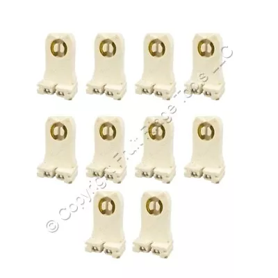 10 Leviton Fluorescent Lampholders Light Socket T8 T12 Medium Bi-Pin TALL 13354 • $16.14