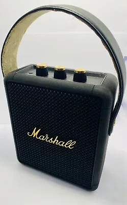 Marshall Stockwell Ii Black/brass Portable Bluetooth Speaker • $199