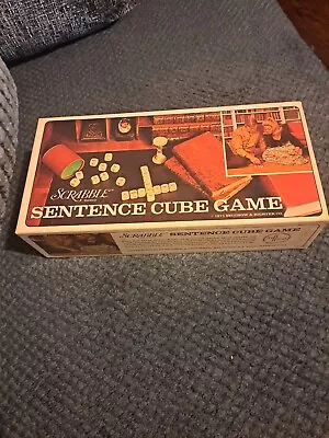 Vintage Scrabble Sentence Cube Game 1971 100% Complete PRE-OWNED Free Shipping  • $17.99