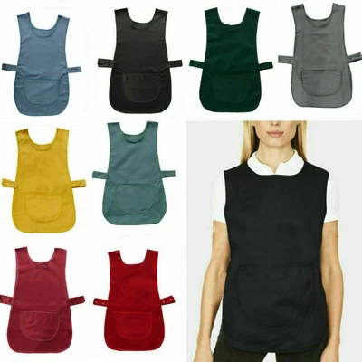 £29.99 • Buy Unisex Tabard Apron Overall Kitchen Catering Plus Size Pocket Cleaning Dish Bar