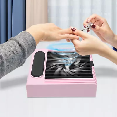 Nail Dust Suction Fan Collector Manicure Vacuum Dust Extractor White/Pink/Green • $25.65