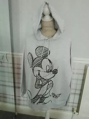 Primark Sweatshirt Disney Mickey Mouse Logo Size 14/16(xl) Grey • £5.99