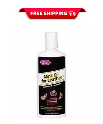 8 Oz. Gel Gloss Mink Oil Leather Protector And Conditioner Restores The New Look • $5.32