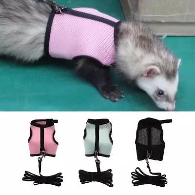 Adjustable Pet Rabbit Harness Leash Walking Collar • $7.86