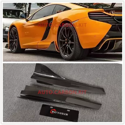 Carbon Fiber Side Skirt Set Body Kit Fit For McLaren MP4-12C 650S DNC Style • $699.99