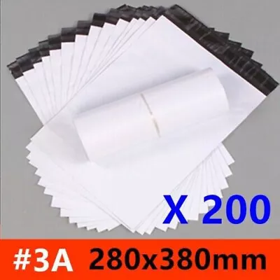 200pcs 280X380 Mm Poly Satchel Courier Mailer Self-Seal Mailing Post Ship Bags • $27.99